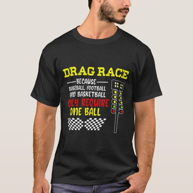T-shirt Drag Racing Noël Tree Design Racing Design Ho (Devant)