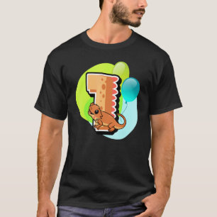 T-shirt Dragon à oreilles 1er Anniversaire Reptile Animal