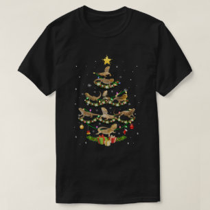 T-shirt Dragon à poils Arbre de Noël Amant repiquant