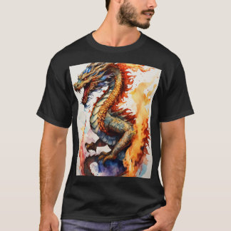 T-shirt Dragon Aquarelle Dreamy