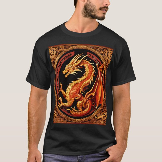 T-shirt Dragon Aquarelle Dreamy (Devant)