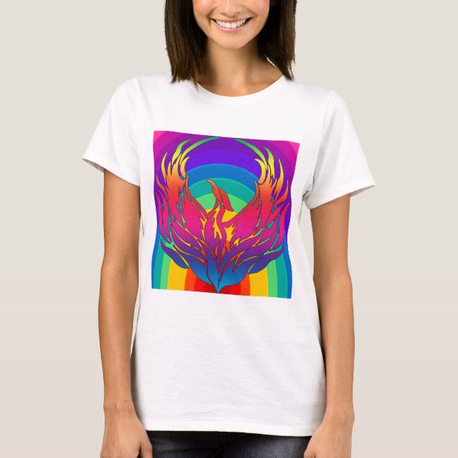 T-shirt Dragon arc-en-ciel (Devant)