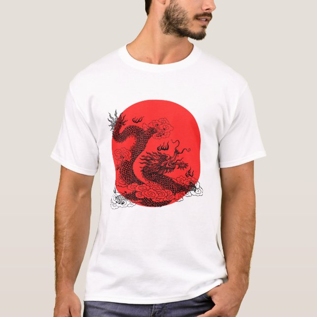 T-shirt Dragon asiatique (Devant)