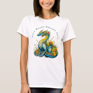 T-shirt Dragon au cœur tendre et à l'âme fantaisiste Art f
