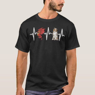 T-shirt Dragon Australian Shepherd Amoureux des chiens Hea