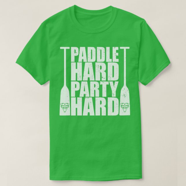 T-shirt Dragon Bateau Paddle dur Parti dur (Design devant)