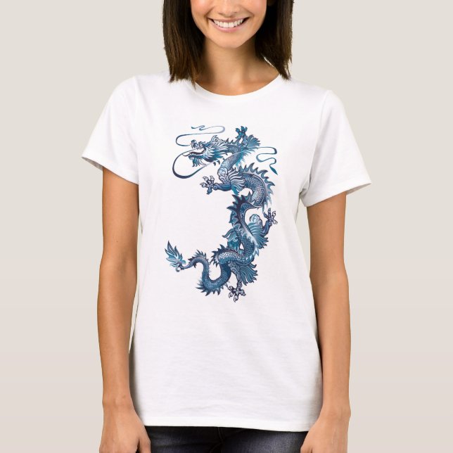 T-shirt Dragon bleu (Devant)