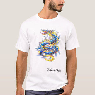 T-shirt Dragon bleu