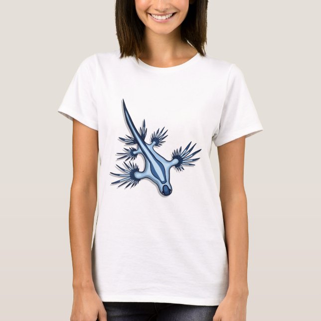 T-shirt Dragon bleu Nudibranch (Devant)