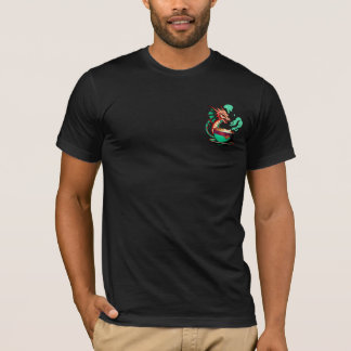 T-shirt Dragon buvant du café