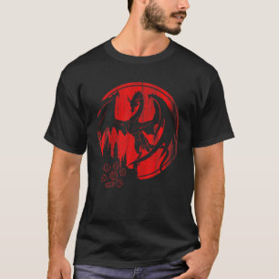 T-shirt Dragon Castle Dungeon Table Imaginaire Top Board