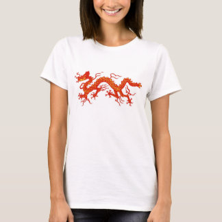 T-shirt dragon chinois rouge