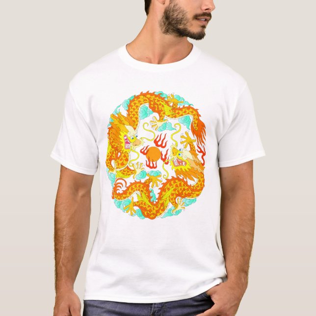 T-shirt Dragon chinois (version 8) (Devant)