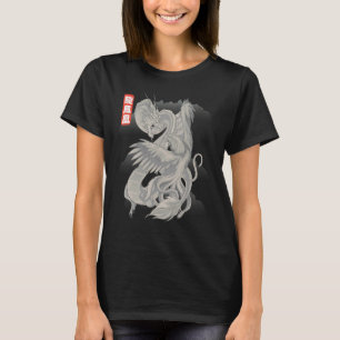 T-shirt Dragon contre Phoenix Mythologie chinoise Loong Fe