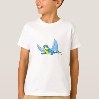 T-shirt Dragon de bleu d'imaginaire