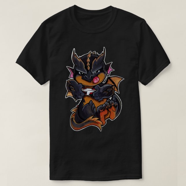 T-shirt Dragon de Gamer (Design devant)