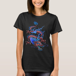 T-shirt Dragon de la Bonne Fortune Rouge Chinoise Créature