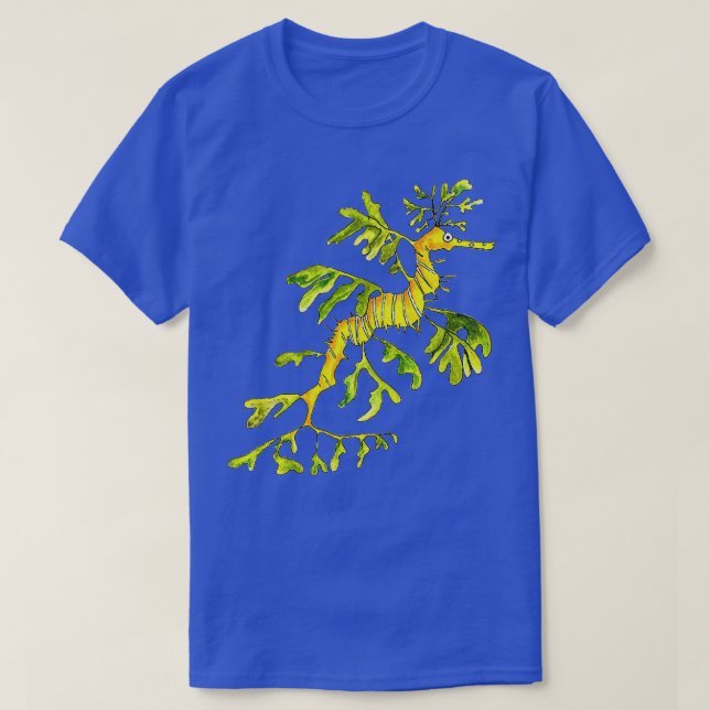 T-shirt Dragon de mer feuillu adulte blanc (Design devant)