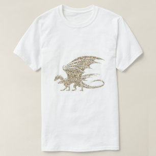 T-shirt Dragon de mosaïque Extraordinaire Golden