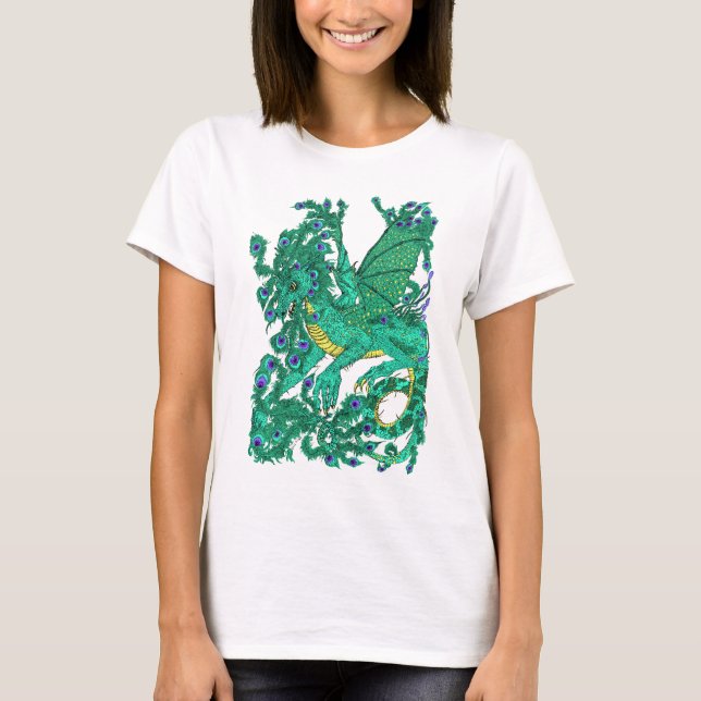 T-shirt Dragon de paon (Devant)