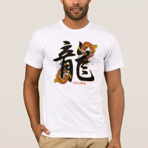 T-shirt Dragon de poissons de Koi de kanji