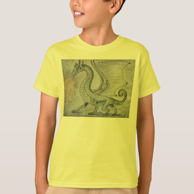 T-shirt Dragon de respiration incendie (Devant)