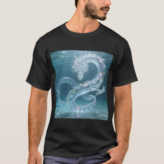 T-shirt Dragon d'eau iridescent Art Fantastique Design de 