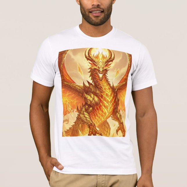 T-shirt Dragon d'or de Molten - Masterpie d'Imaginaire lég (Devant)