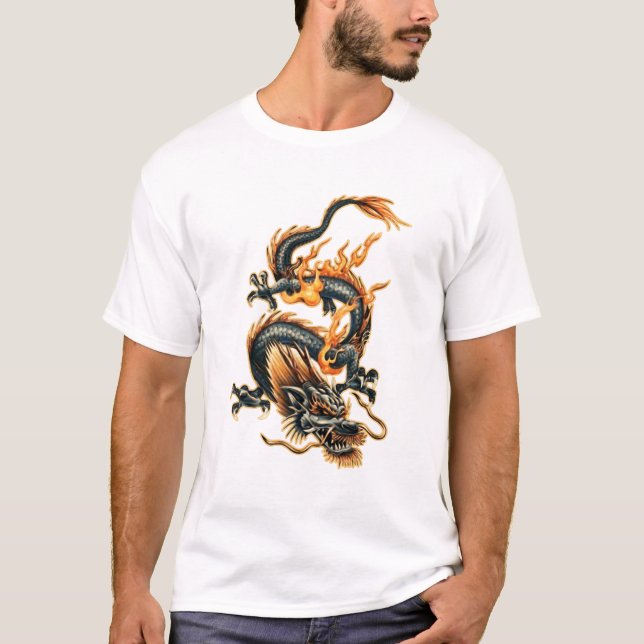 T-shirt Dragon du feu (Devant)