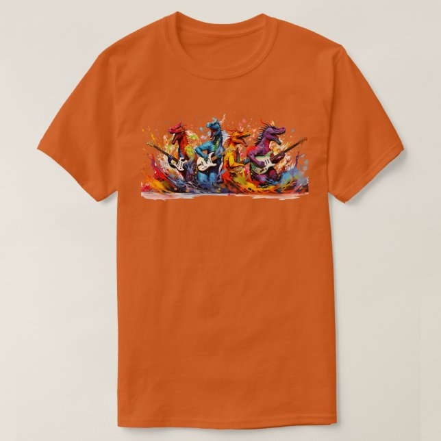 T-shirt Dragon Dude Band (Design devant)