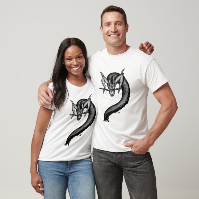 T-shirt Dragon en style tatouage (Unisexe)