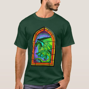T-shirt Dragon en verre tendu