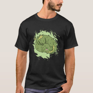 T-shirt Dragon endormi mignon Animal Fantastique