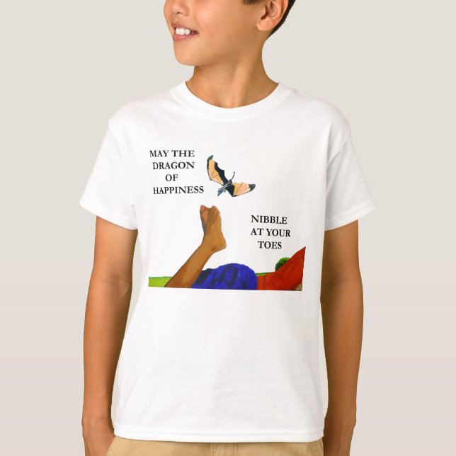 T-shirt Dragon et orteils (Devant)