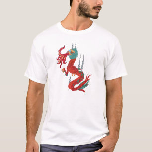 T-shirt dragon fait varier le pas