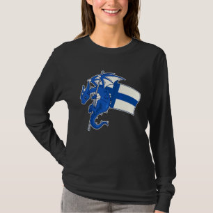 T-shirt Dragon finlandais épique Drapeau de la Finlande fi
