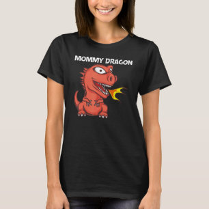 T-shirt Dragon For Women Mom Fire Breathing Creature 1