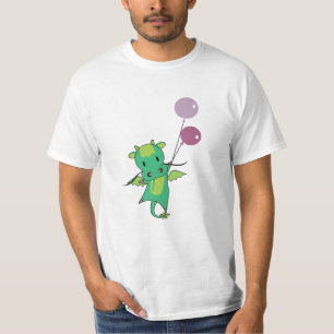 T-shirt Dragon Green Fairy Tale Cute Animaux Pour Enfants