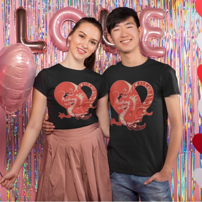 T-shirt Dragon Heart Valentine Unisex (Dragon Heart Valentine Unisex T-Shirt)