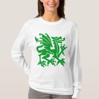 Dragon héraldique 01 - Vert herbe