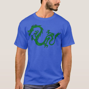 T-shirt Dragon Japon Style Rétro Asie Mosaïque Dragon302