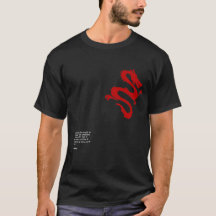 T-shirt dragon japonais pour skateboarders avec de