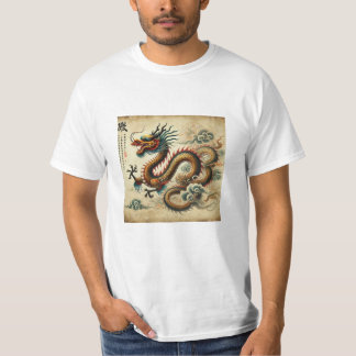 T-shirt Dragón Legendario en Estilo Clásico Economica