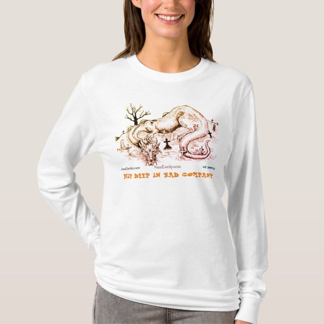 T-shirt Dragon long-manche-t par Ann Charles (Devant)