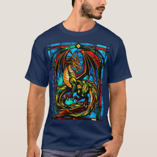 T-shirt Dragon Majestic En Verre Tressé : Un tee Mythique