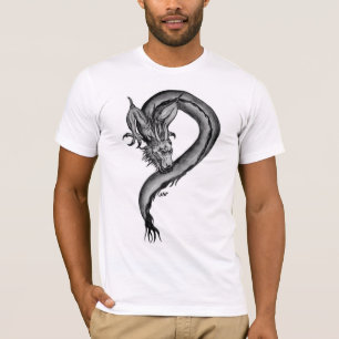 T-shirt Dragon noir et blanc