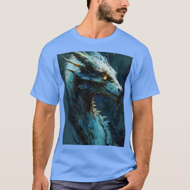 T-shirt Dragon optique mystique animal (Devant)