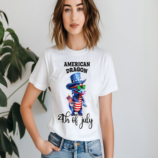 T-shirt Dragon patriotique à Shades (Créateur téléchargé)