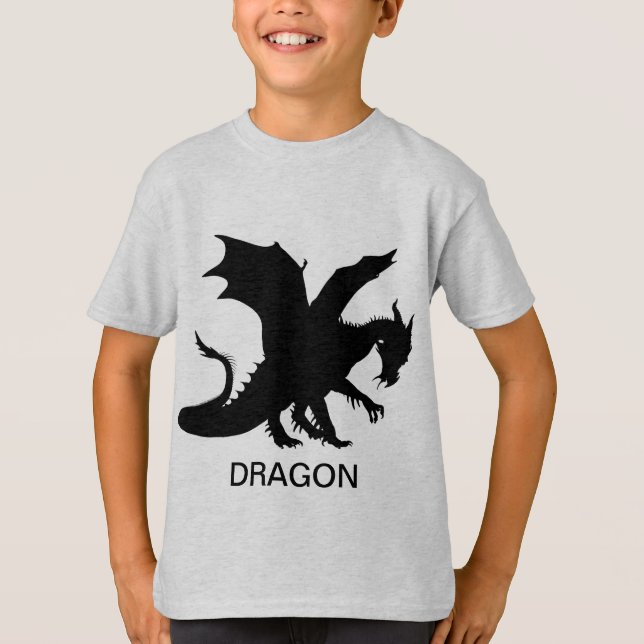 T-shirt Dragon personnalisé d'anniversaire (Devant)