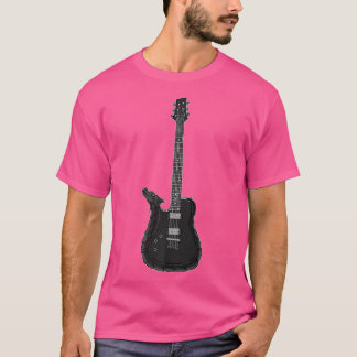T-shirt Dragon Playing Rock Music Guitar Guitarist Band Ro
